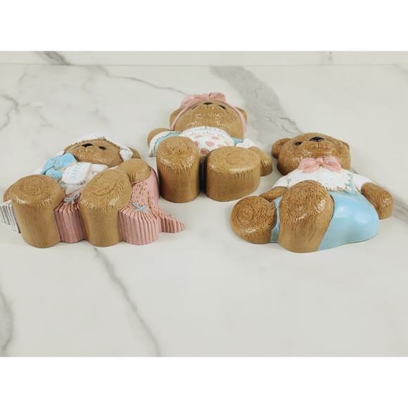 Burwood Teddy Bear Wall Decor Hanging Plaque Nursery Decor 1994 6 1/4" x3 USA - Picture 9 of 15